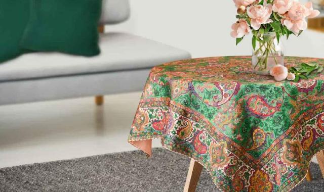 سفره ترمه هفت سین؛ گرد مستطیل  مربع  2 مدل ماشینی دستی