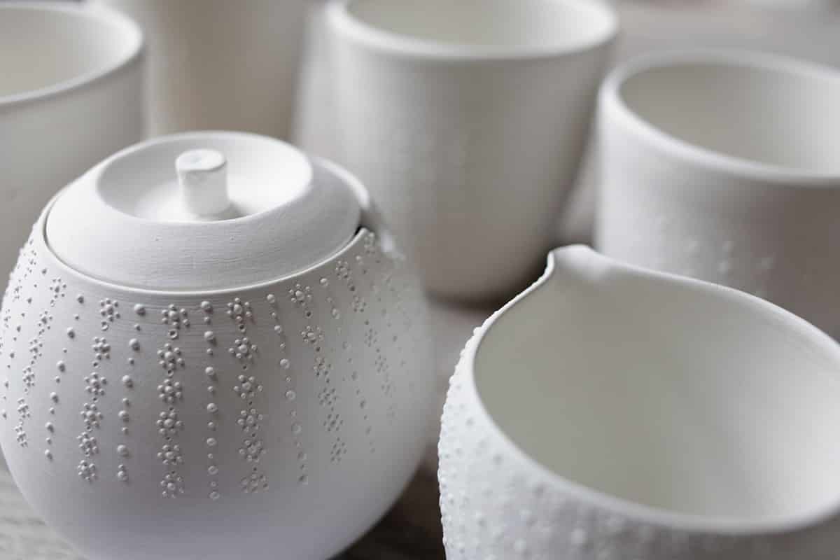 ظروف چینی عارف؛ سرامیکی 6 پارچه رنگ (طلایی نقره ای سفید)