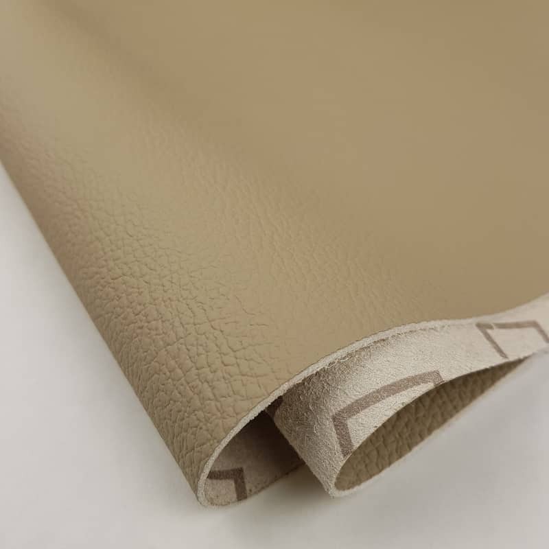 چرم مصنوعی قهوه ای روشن؛ لباس روکش صندلی پلی اورتان براق ضد ساییدگی light brown