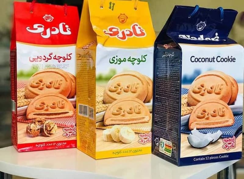 کلوچه نادری سنتی؛ طعم گردویی عسل بسته بندی (12 24) عددی cookie
