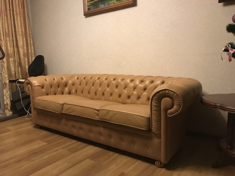 مبل چستر طرح چرم؛ ساده طرحدار ضد خش (5 7 9) نفره