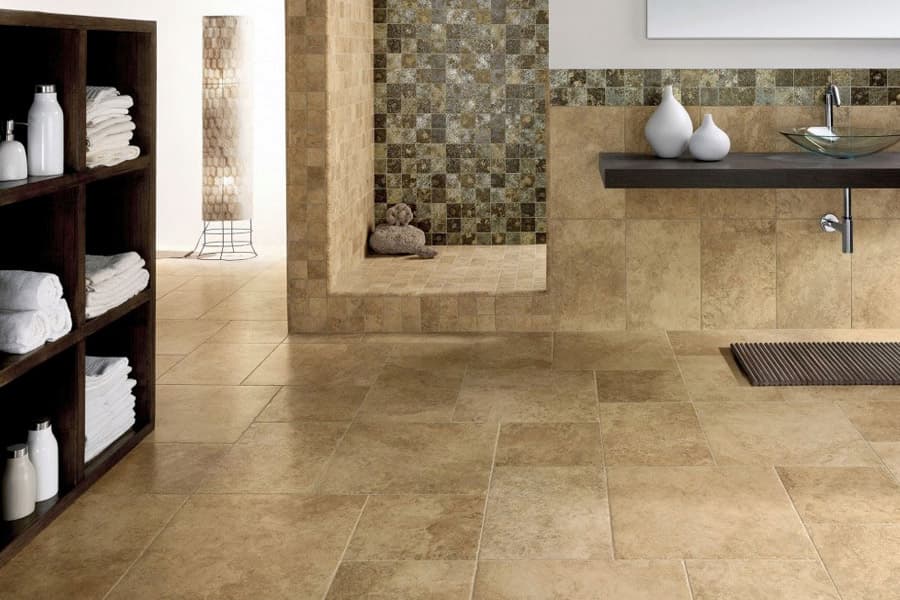 کاشی یک متری؛ پولیشی نانو ضد خش 3 رنگ (سفید کرم قهوه ای)