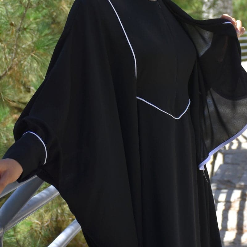 مانتو عبا دبی؛ مشکی سبز قرمز 2 جنس کرپ نخ manto