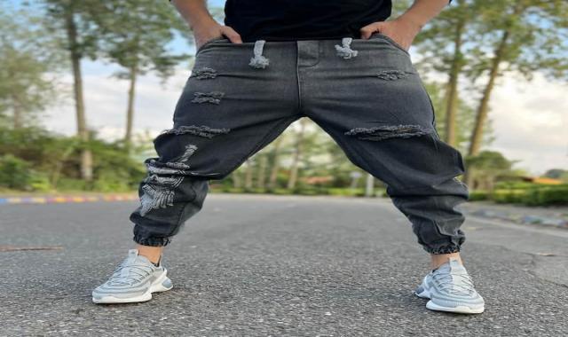 شلوار اسلش لی مردانه؛ سبک 3 رنگ مشکی سرمه ای دودی سایز (L XL XXL)