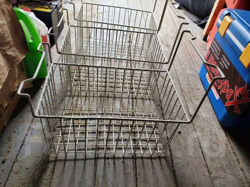 چرخ باربری فروشگاهی (ترولی) سفید مشکی ساخت iran