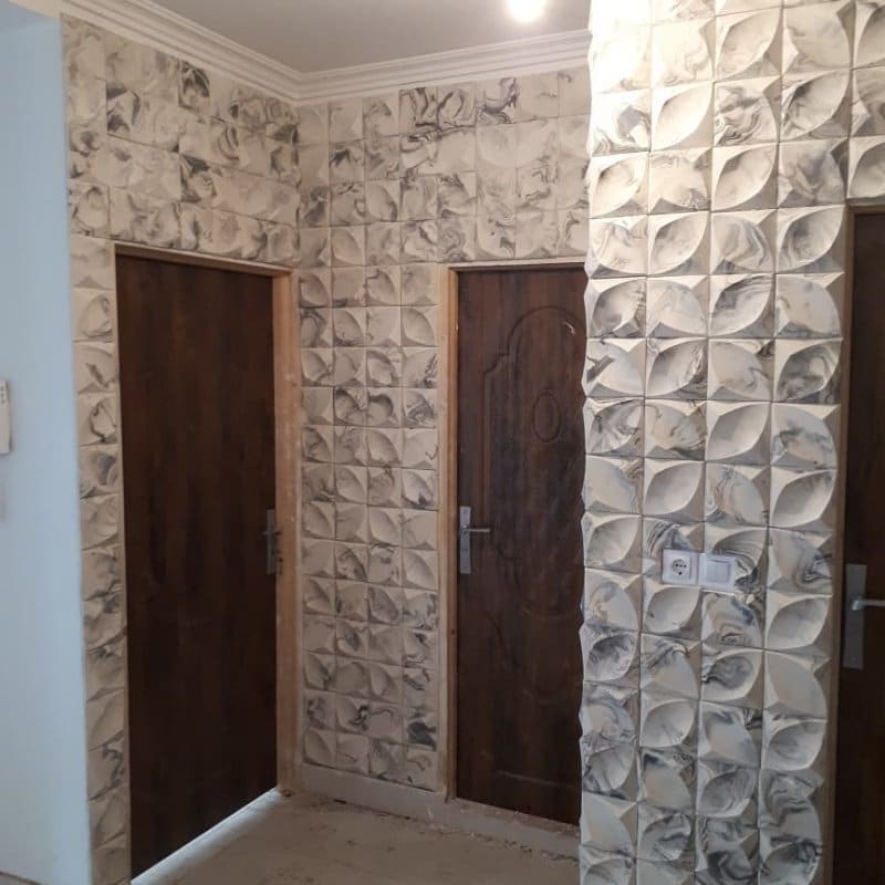 سنگ آنتیک داخل راهرو؛ مصنوعی طبیعی 3 شکل قیچی پازلی پروفیل