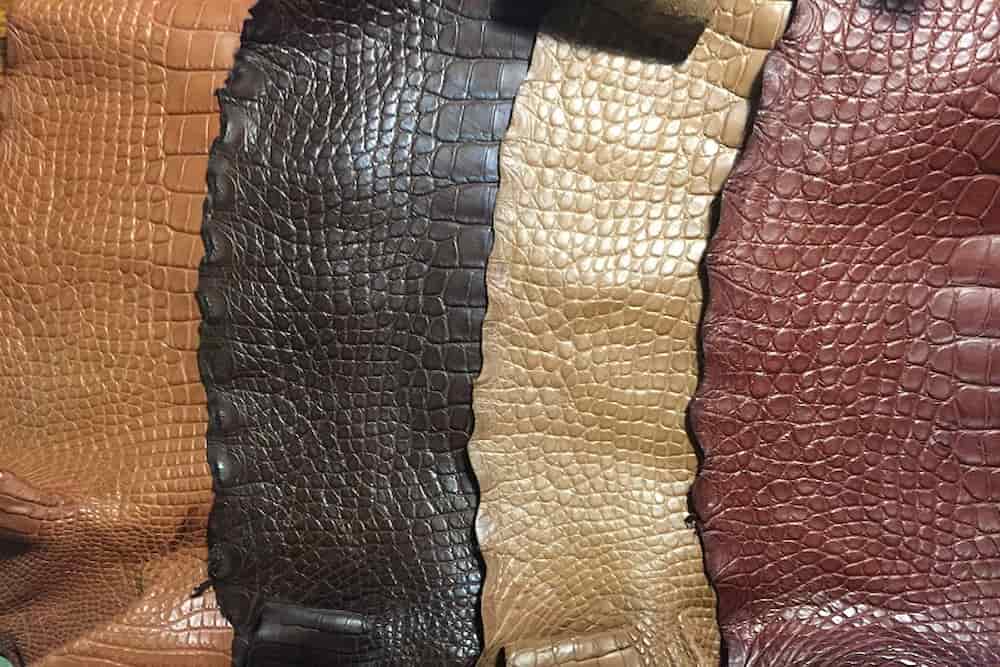 چرم طرح لیزارد؛ قهوه ای سبز مشکی مناسب کیف کفش پالتو