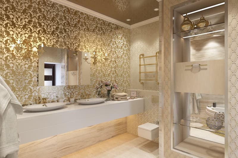 کاشی سرویس بهداشتی گلدیس؛ پوشش دیوار ملایم ضد حریق عایق صدا Gladys