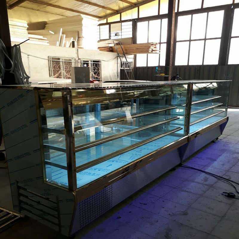 یخچال ویترینی دست دوم در قزوین؛ ایستاده صنعتی شیشه 2 جداره سکوریت Refrigerator