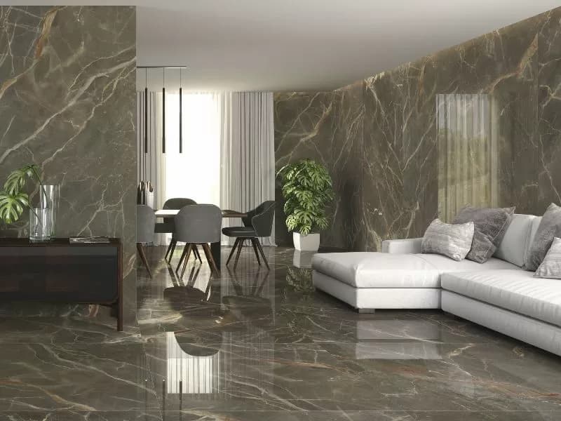 سرامیک کف طرح شطرنجی؛ مربع مستطیلی جنس خاک نسوز مناسب ساختمان سازی