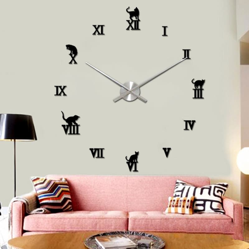 ساعت دیواری پازلی؛ عقربه ای مدرن باتری دار قطر 120 سانتی متری