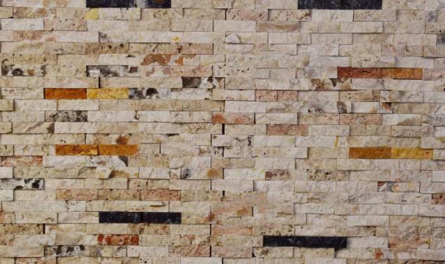 سنگ آنتیک یک سانتی؛ پازلی پروفیل شیک رنگ (کرمی طوسی سفید)