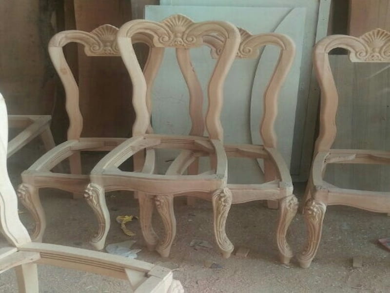 اسکلت مبل خام؛ استیل ضد زنگ فلزی چوبی راش گردو Sofa