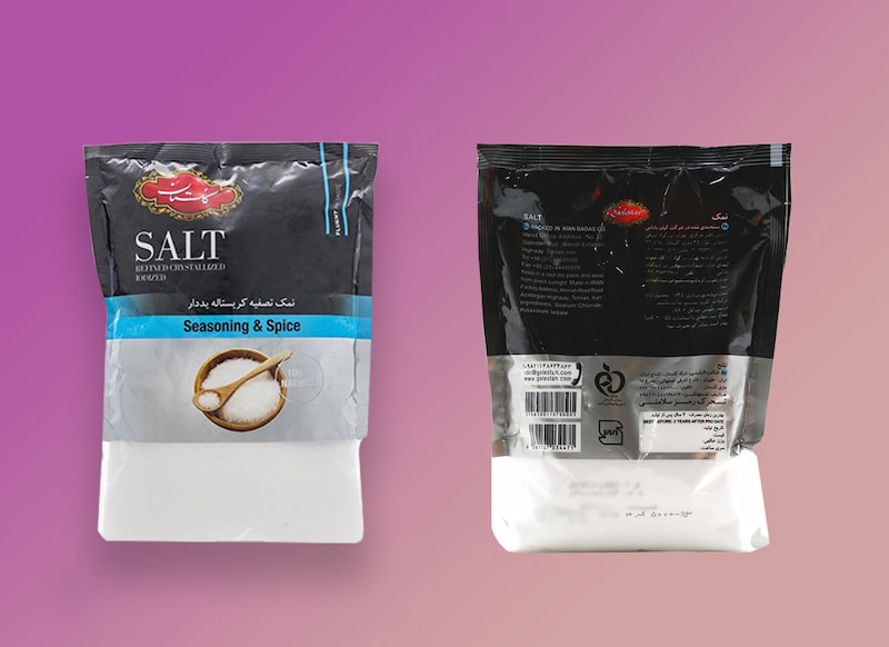 نمک گلستان (چاشنی) بلوری شفاف ریزدانه درشت دانه Salt