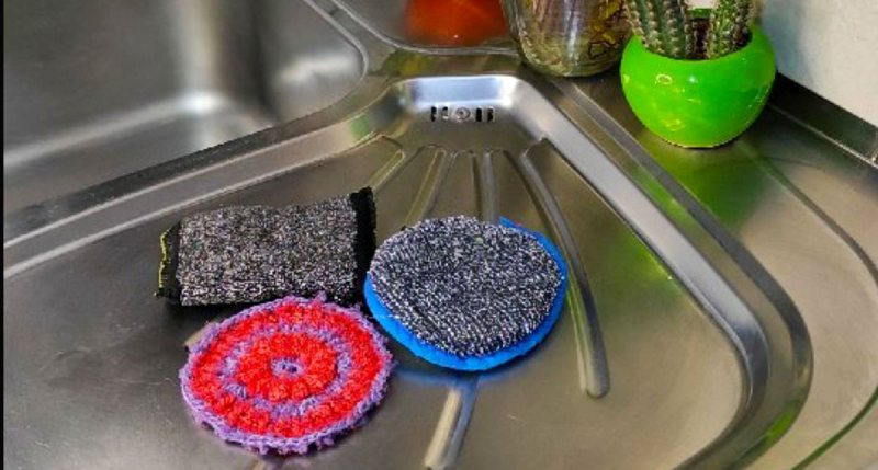 اسکاچ خارجی؛ اسفنجی برجسته مناسب شست و شو (مستطیل مربع دایره)