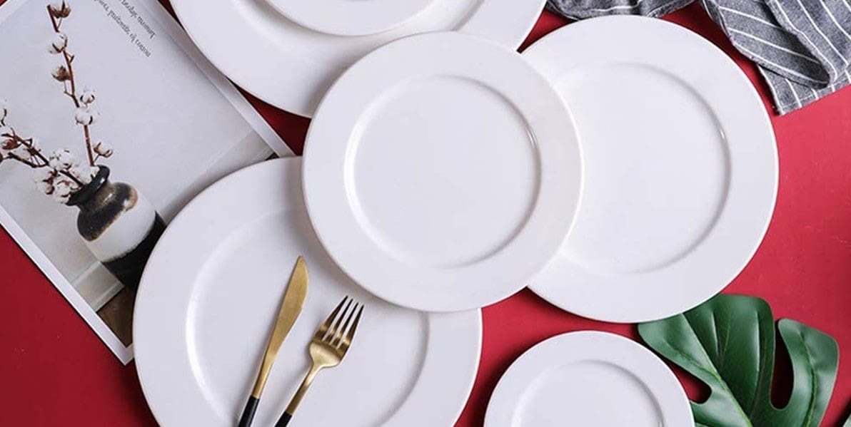 سرویس ملامین تک رنگ؛ چینی سفالی ضد خش 2 مدل (ترمه کوکب)