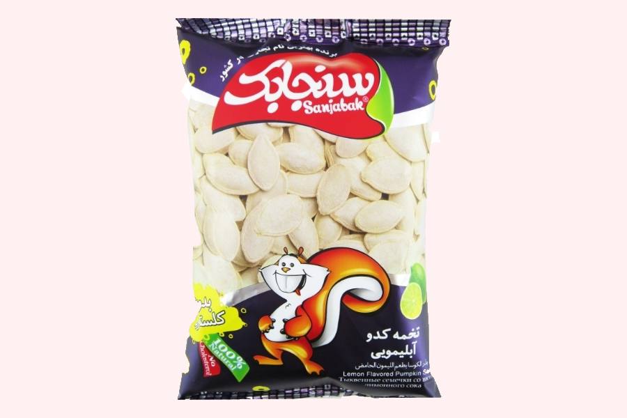 تخمه کدو سنجابک؛ نمکی آبلیمویی درمان آکنه شوره سر 200 گرم Sanjabak