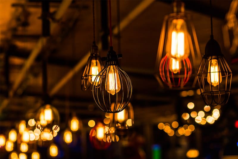 لامپ های رشته ای تزئینی؛ شمعی حبابی زرد 2 نوع مات شفاف