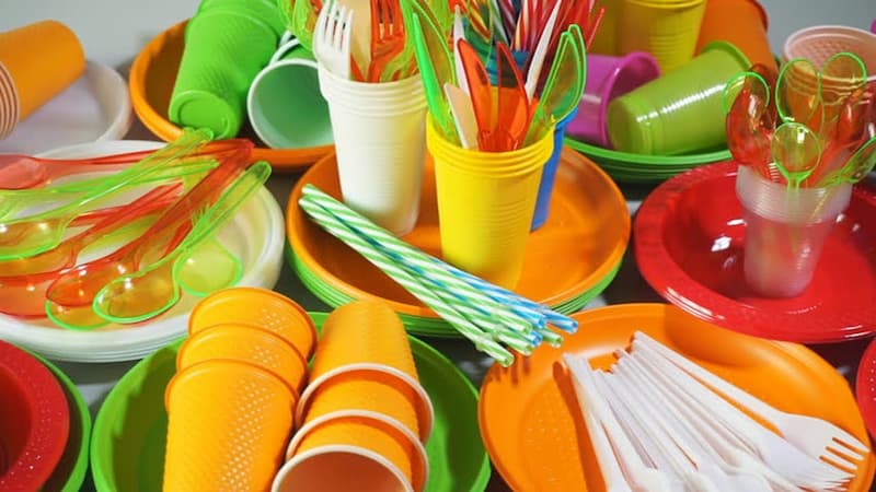 ظروف یکبار مصرف صبور؛ کاسه تک پرس پیک نیک پلی پروپیلن (سفید مشکی)