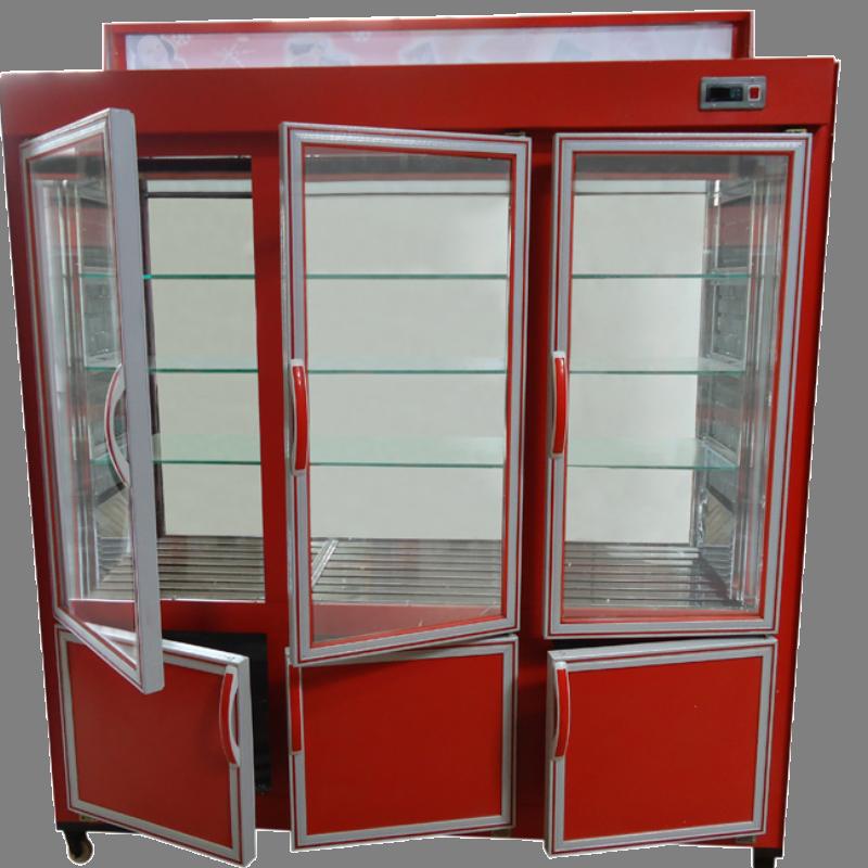 یخچال صنعتی چهاردانگه (سردخانه) کابینتی عمودی 2 جنس آلومینیوم استیل