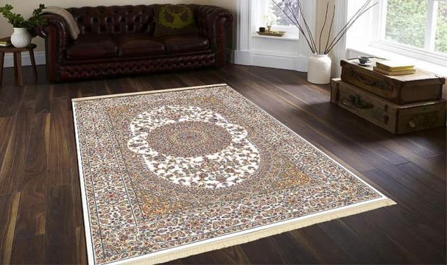 فرش گل ابریشم 6 متری تبریز؛ دستباف نازک مقاوم عرض (2 متر) Carpet