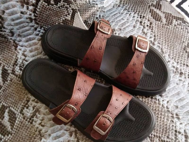 دمپایی صندل چرم؛ زنانه مردانه سایز (37*42) Slippers