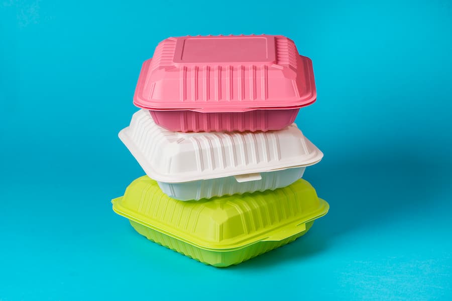 ظروف یکبار مصرف مسافرتی؛ کاسه قاشق چنگال دیس 2 رنگ (سفید شفاف)