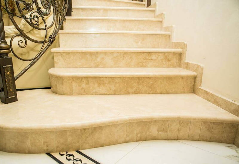 سرامیک راه پله دوبلکس؛ قابل شستشو روکش ضد لغزش مات 40*40 سانتی متر