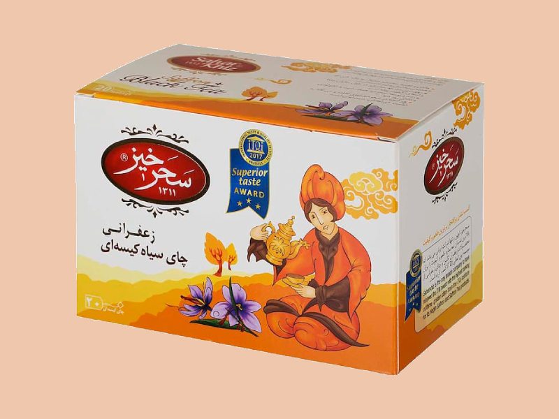چای کیسه ای سحرخیز؛ زعفرانی بلوبری آرام بخش کنترل فشار خون Tea