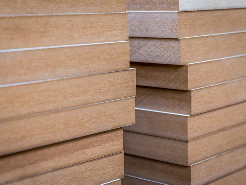 ام دی اف خام 18 میل؛ قهوه ای نسکافه ای کاراملی نسوز ضد آب MDF