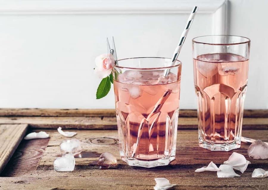 شربت گلاب در بارداری ( جلاب) زعفران عسل تقویت کننده قلب معده 1 لیتر