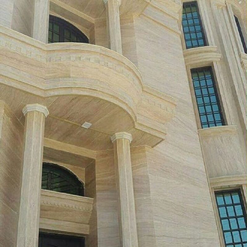 سنگ اسلب ساختمانی؛ تراورتن مرمریت آشپزخانه سنگ فرش پذیرایی ضخامت(2 3) سانتی متر