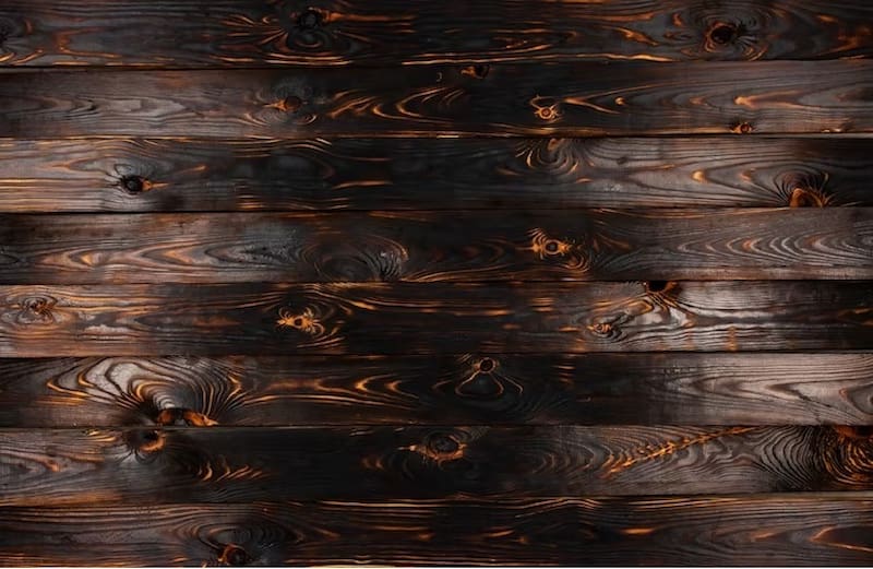 چوب گردو سوخته؛ قهوه ای (روشن تیره) راست تار موج دار 2 کاربرد زینتی صنعتی