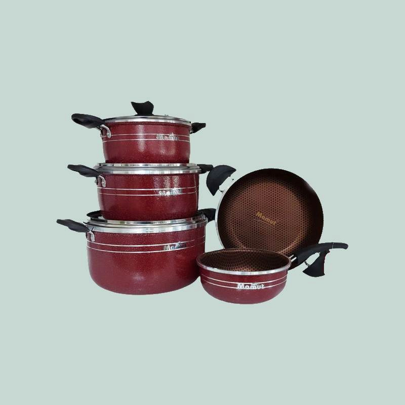 ظروف تفلون ماموت؛ آلومینیوم نچسب تعداد (3 4 6) پارچه