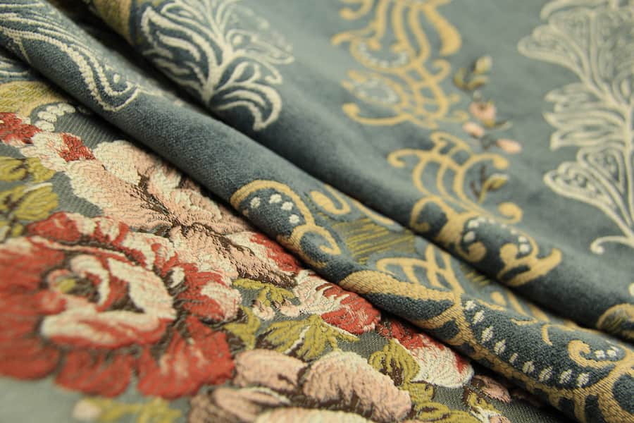 پارچه مبلی شانل ایرانی؛ کرمی طوسی ضخیم مقاومت بالا