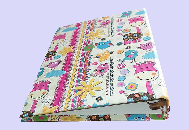 دفتر کلاسوری فانتزی؛ جلد مقاوم طلقی سیمی (60 80 100) برگ