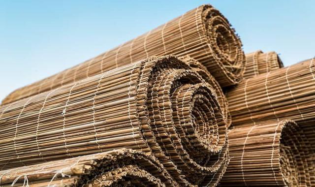 زیرانداز حصیری چوبی (زیلو) دایره ای بادوام قابل شستشو