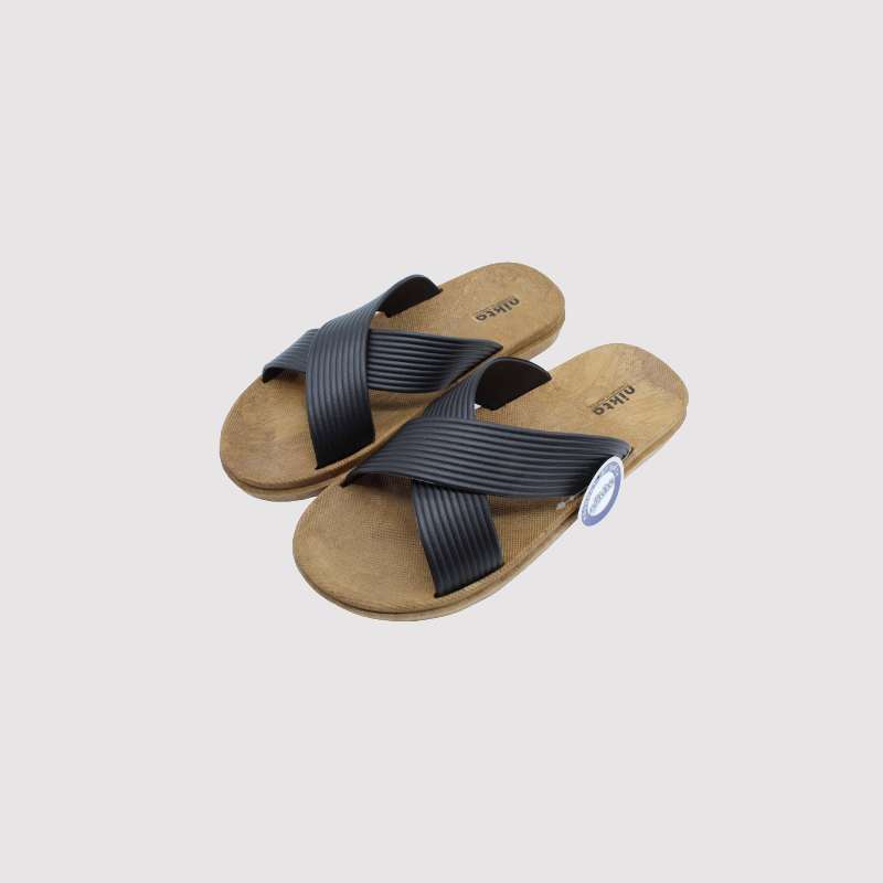 دمپایی نیکتا در مشهد؛ جلو بسته بند دار جنس پلاستیکی چرم سایز (34 44)