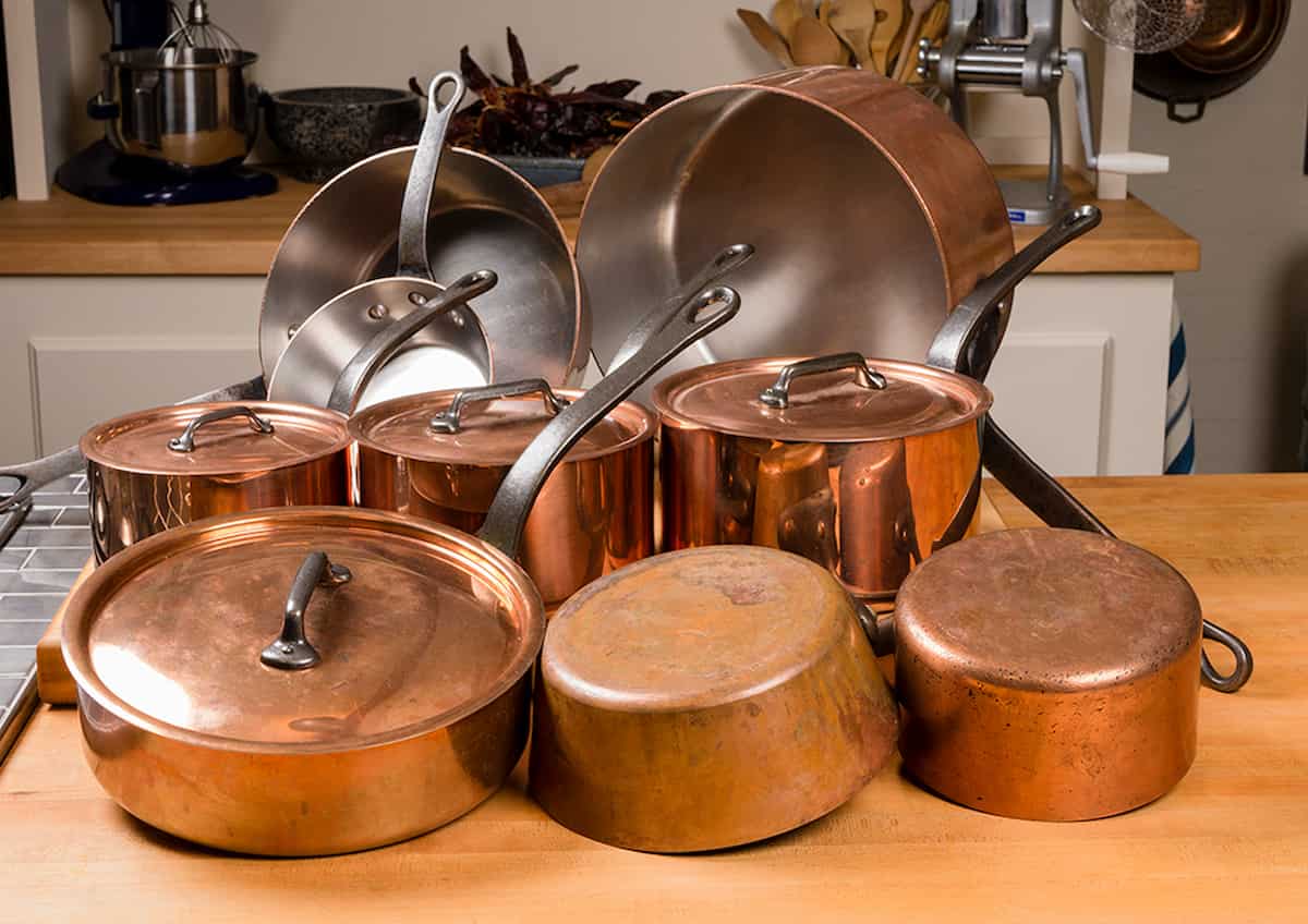 ظروف مسی اصل و تقلبی؛ چکش زنی مقاوم مدل (4 6 7) شعله