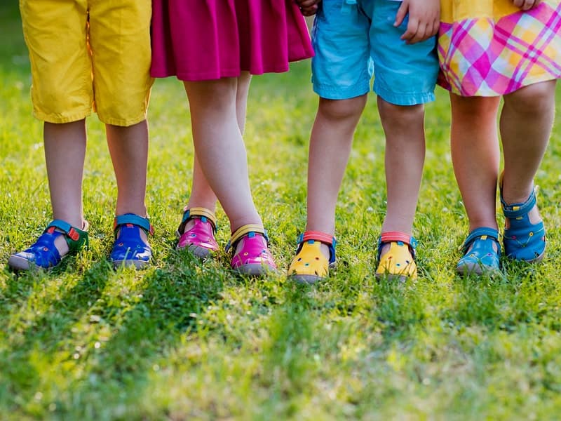 صندل دخترانه اسپرت؛ جلو باز بسته 3 مدل تخت فانتزی Sport