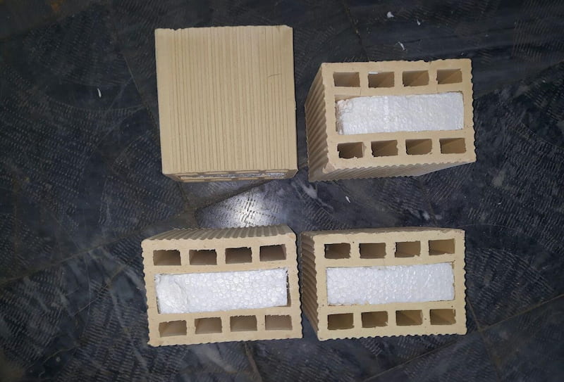 آجر سفال فوم دار؛ عدم وجود ناخالصی ضد بارندگی سرما ترک سایش brick