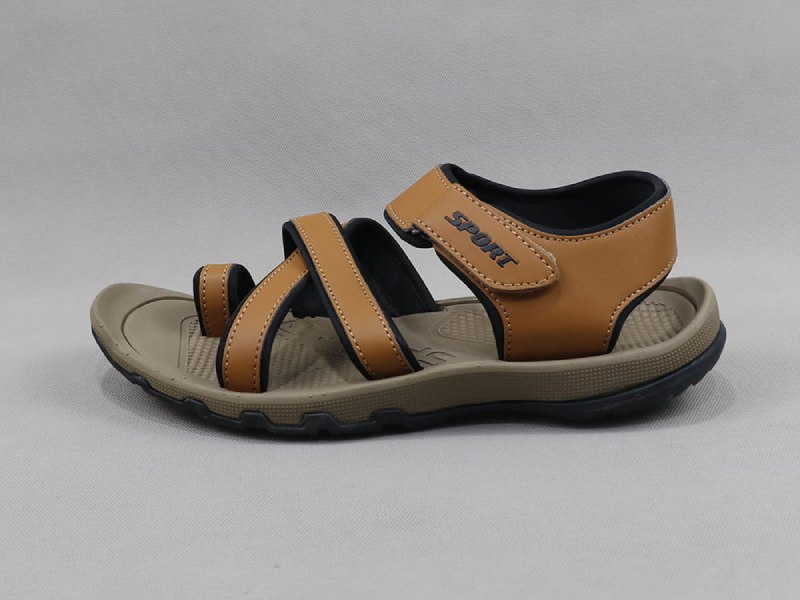 صندل لاانگشتی مردانه؛ طبی اسپرت جنس چرم پلاستیکی 2 رنگ مشکی قهوه ای