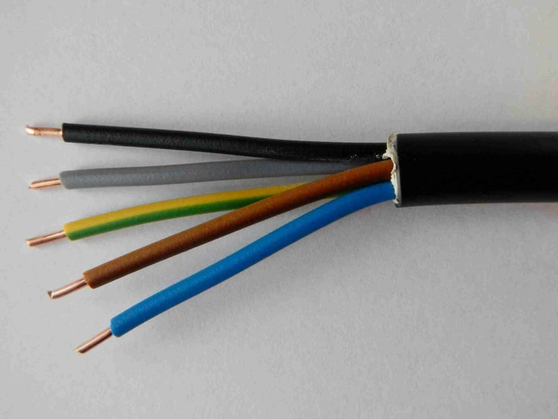 سیم و کابل شاهین سرخه؛ افشان مفتولی عایق پلاستیکی 2 رنگ آبی Green