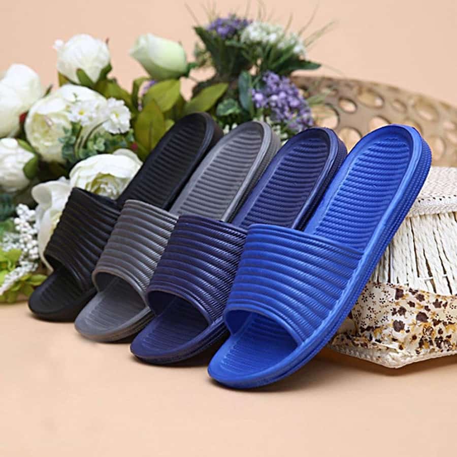 دمپایی مردانه پلاستیکی؛ روفرشی انگشتی مقاوم سایزبندی (40 46)