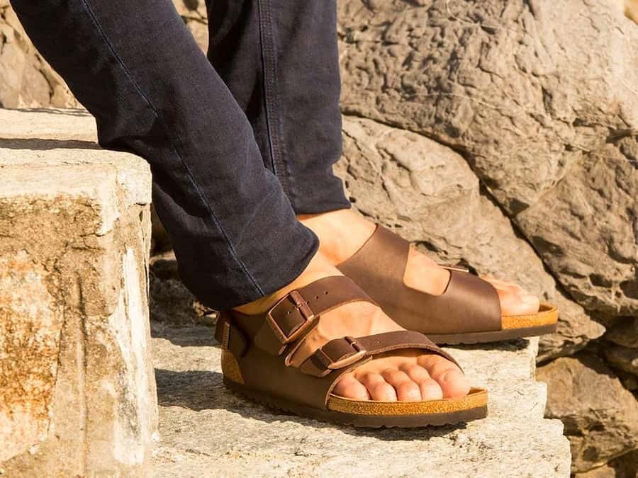 صندل شیک مردانه؛ انگشتی لژدار عدم تعریق زیره PU