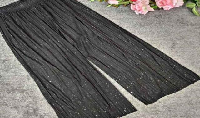 شلوار پلیسه زنانه؛ پلی استر مدل فاق بلند کوتاه 2 کاربرد بیرونی خانگی