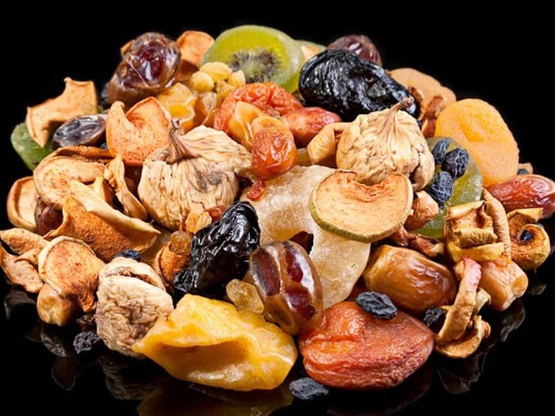 میوه خشک طبیعی؛ تزئین ژله بستنی کربوهیدرات