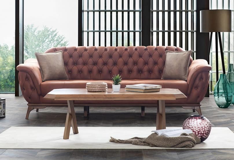 مبل چستر لیندو؛ چوب راش پارچه وارداتی قابل شستشو 7 نفره