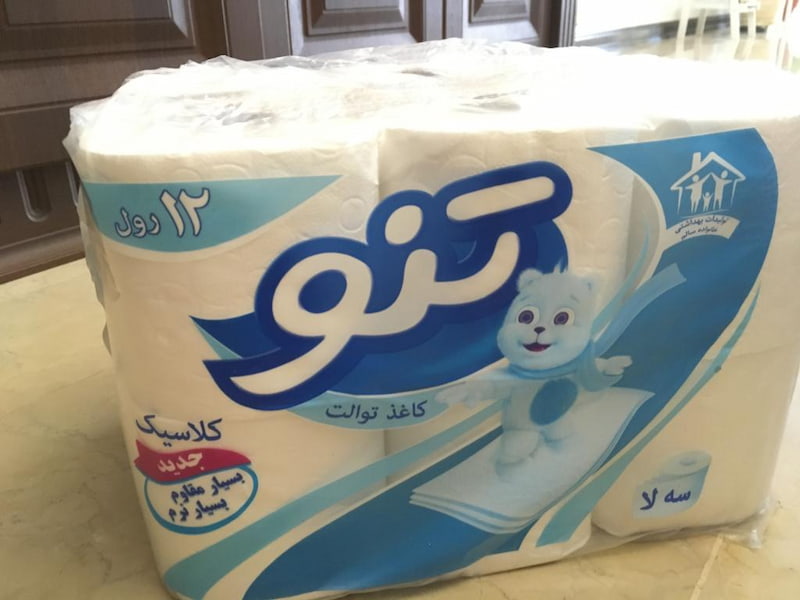 دستمال کاغذی تنو 12 عددی؛ رولی بافت نرم مرغوب مناسب (منزل ماشین) TENO