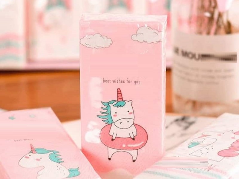 دستمال کاغذی جیبی دخترانه؛ دو سه لایه ضد حساسیت لطافت نرمی بالا